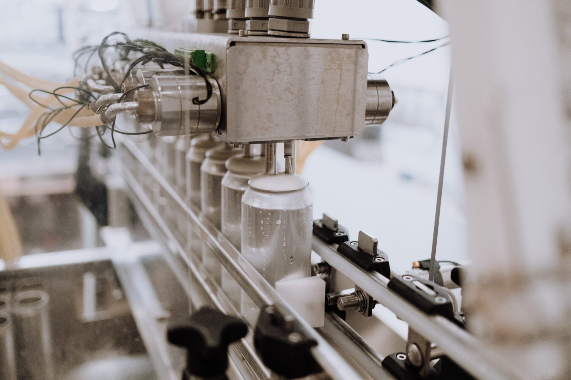 Close up of machinery parts