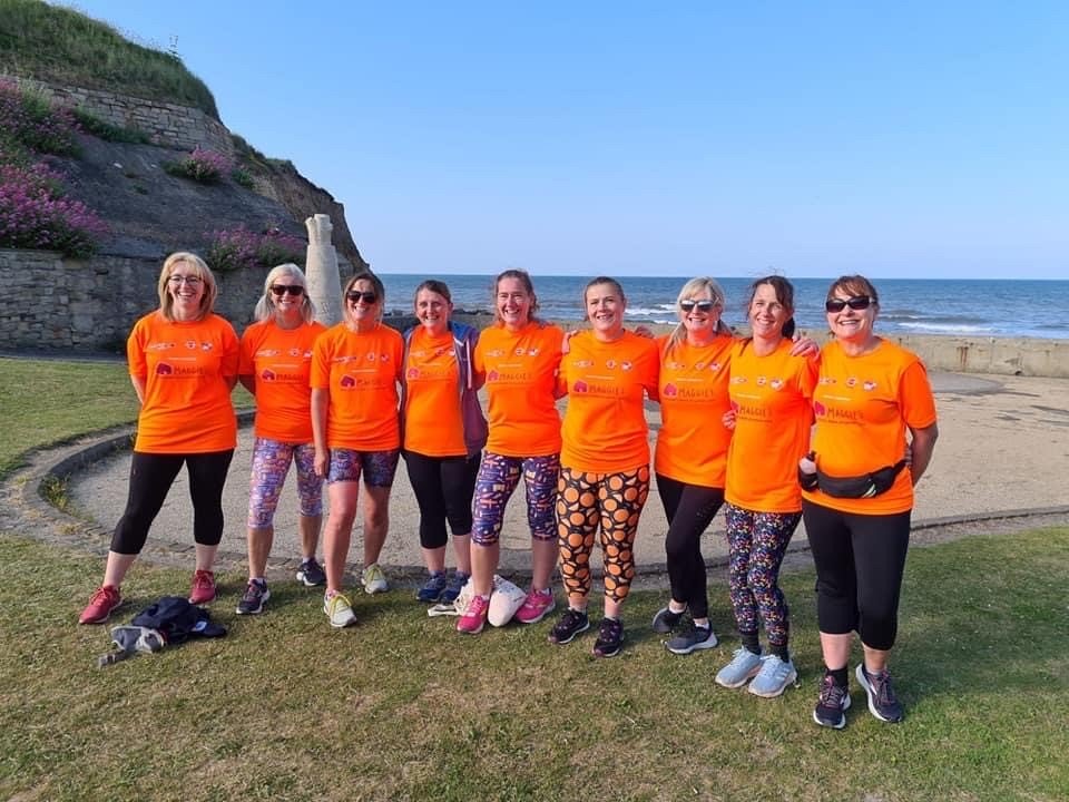 Solutions employee on a charity fundraising race