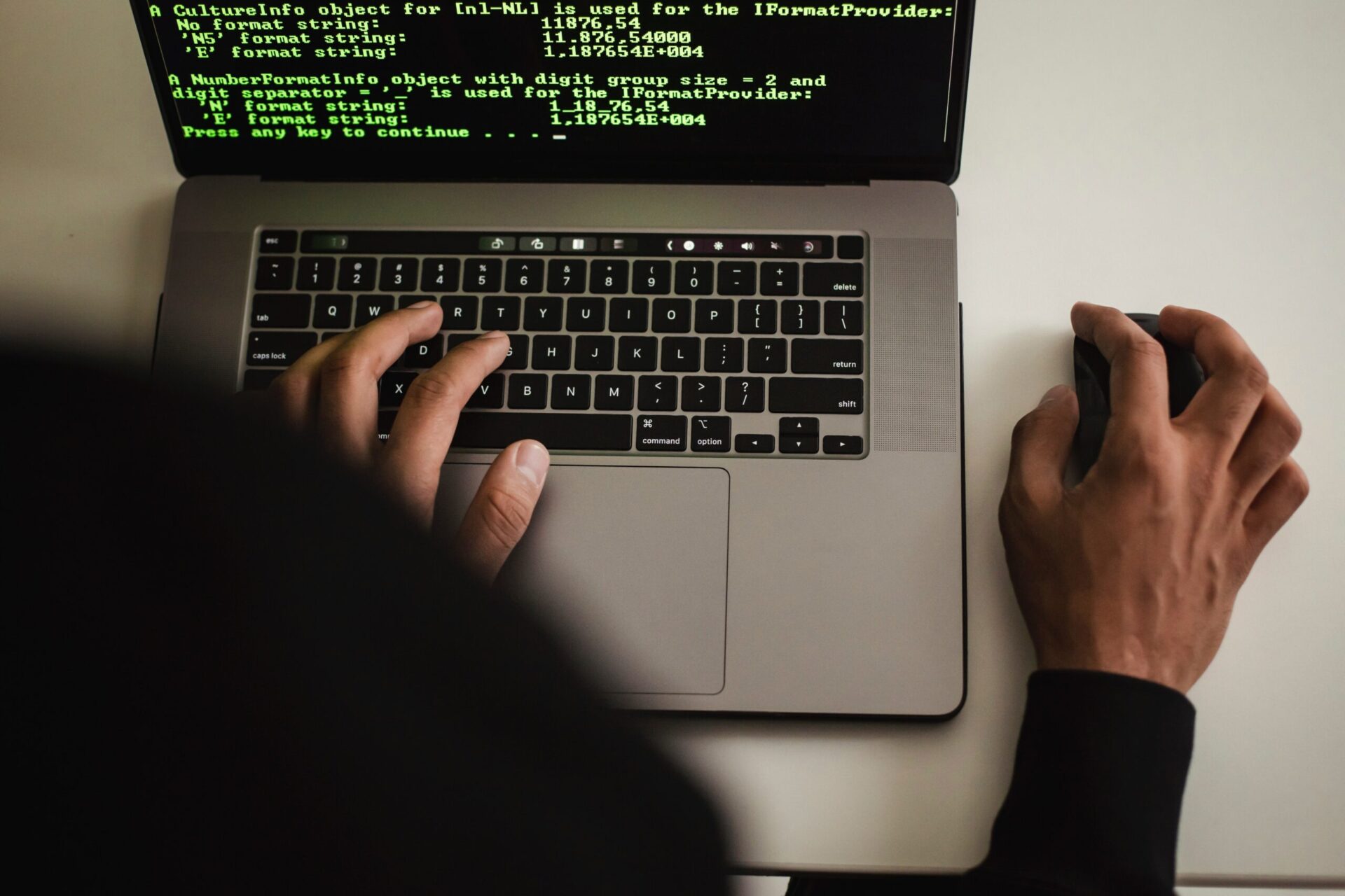 Computer Software Coding on a laptop