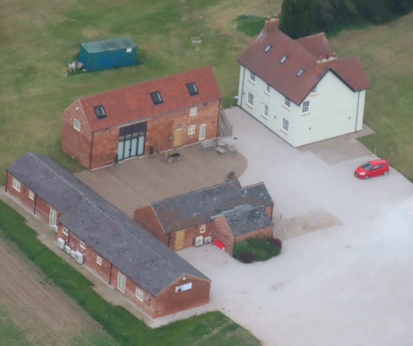aerial photo of Solutions for Accounting new headquarters at Holly Farm