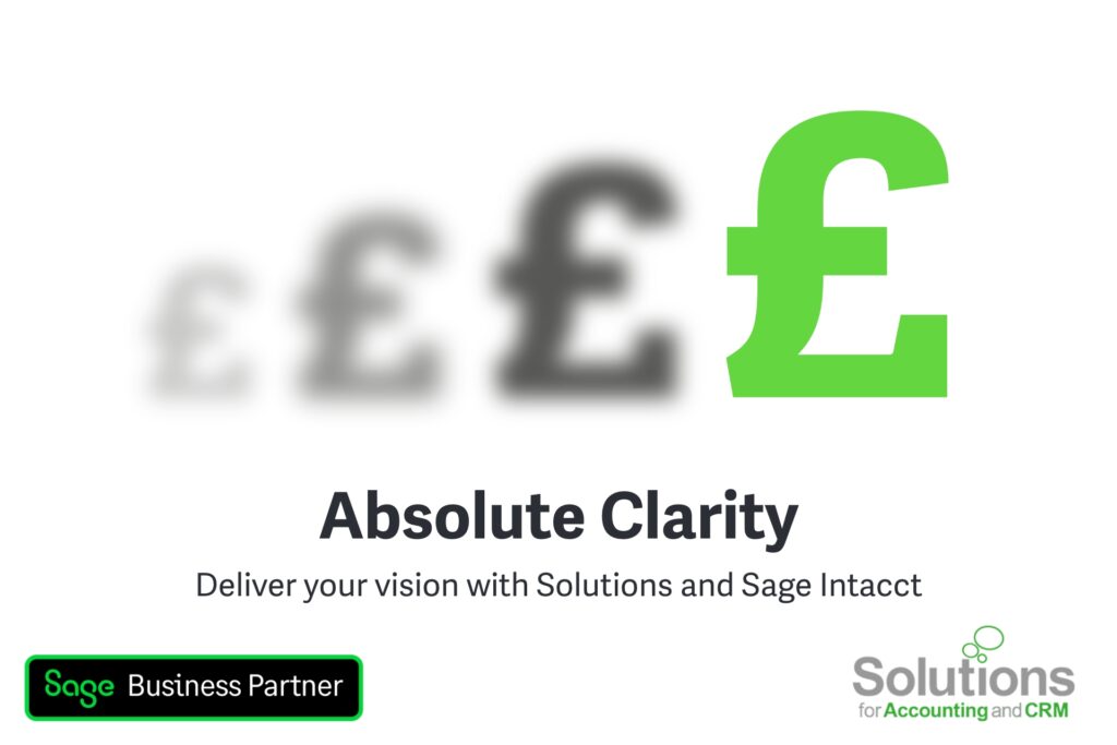 Graphic for the Absolute Clarity campaign showing pound signs moving from fuzzy to in focus