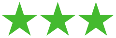 Three green stars