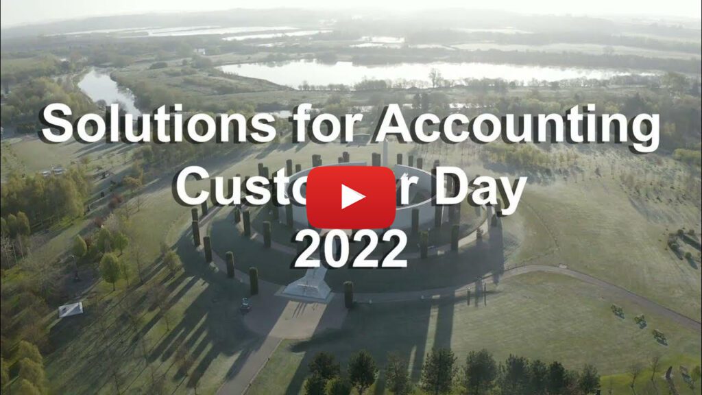 solutions for accounting customer day 2022 YouTube thumbnail with play button