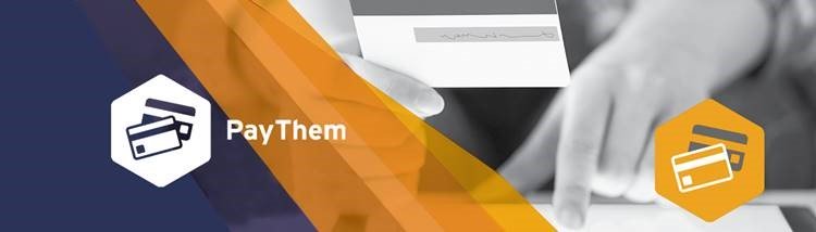 Graphic with the Paythem logo