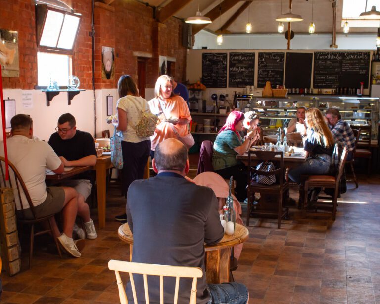Inside of cafe that ended the Solutions Weekend Away tour