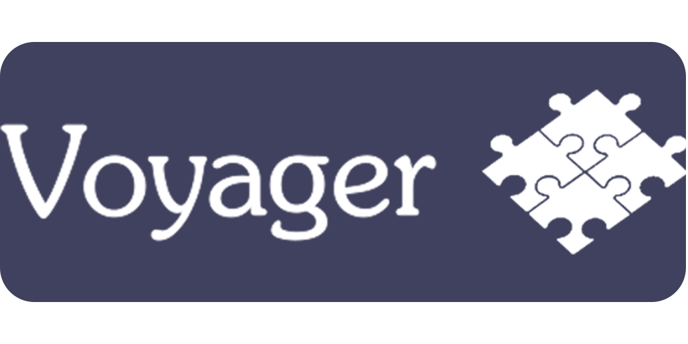 voyager logo with background