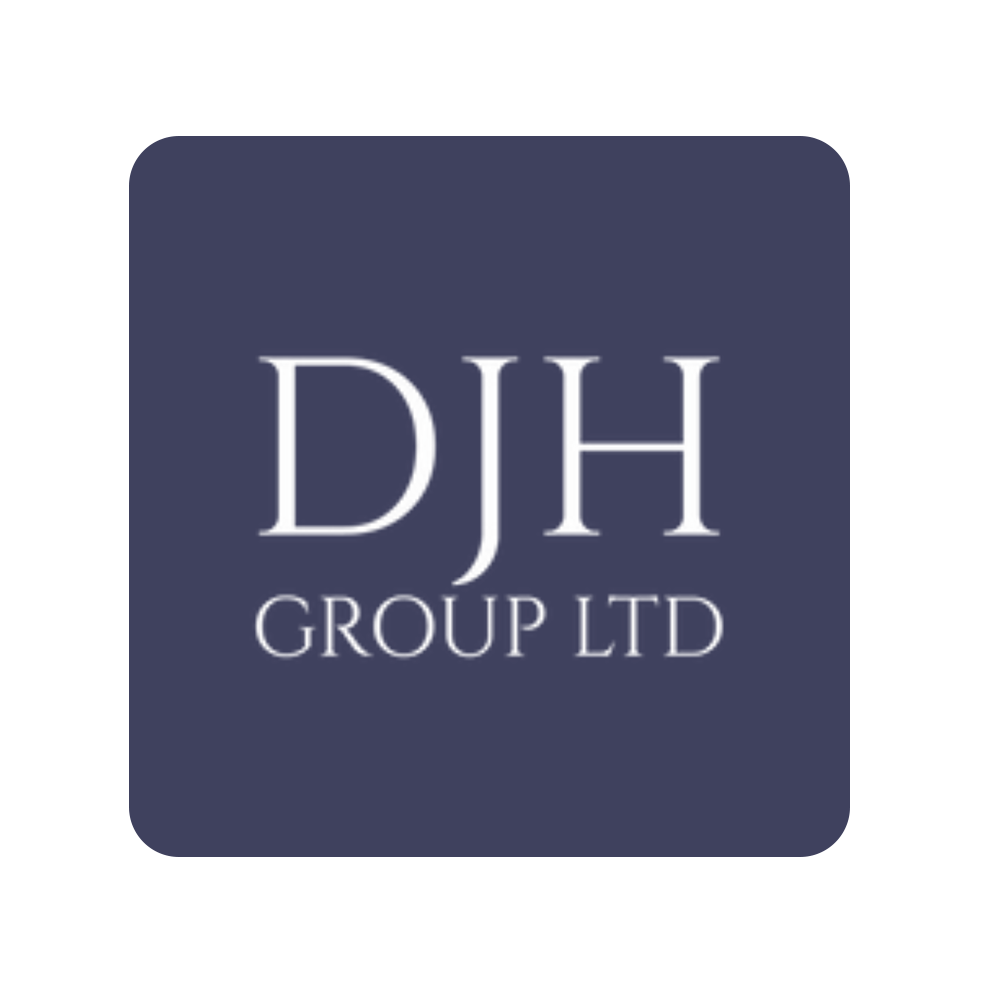 DJH Group LTD logo on a purple background