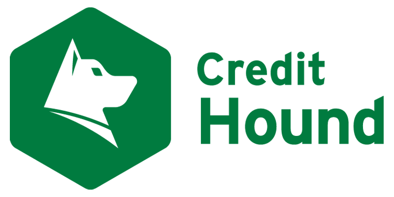 Credit Hound with white background