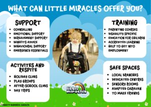 An image showing the services Little Miracles can provide.