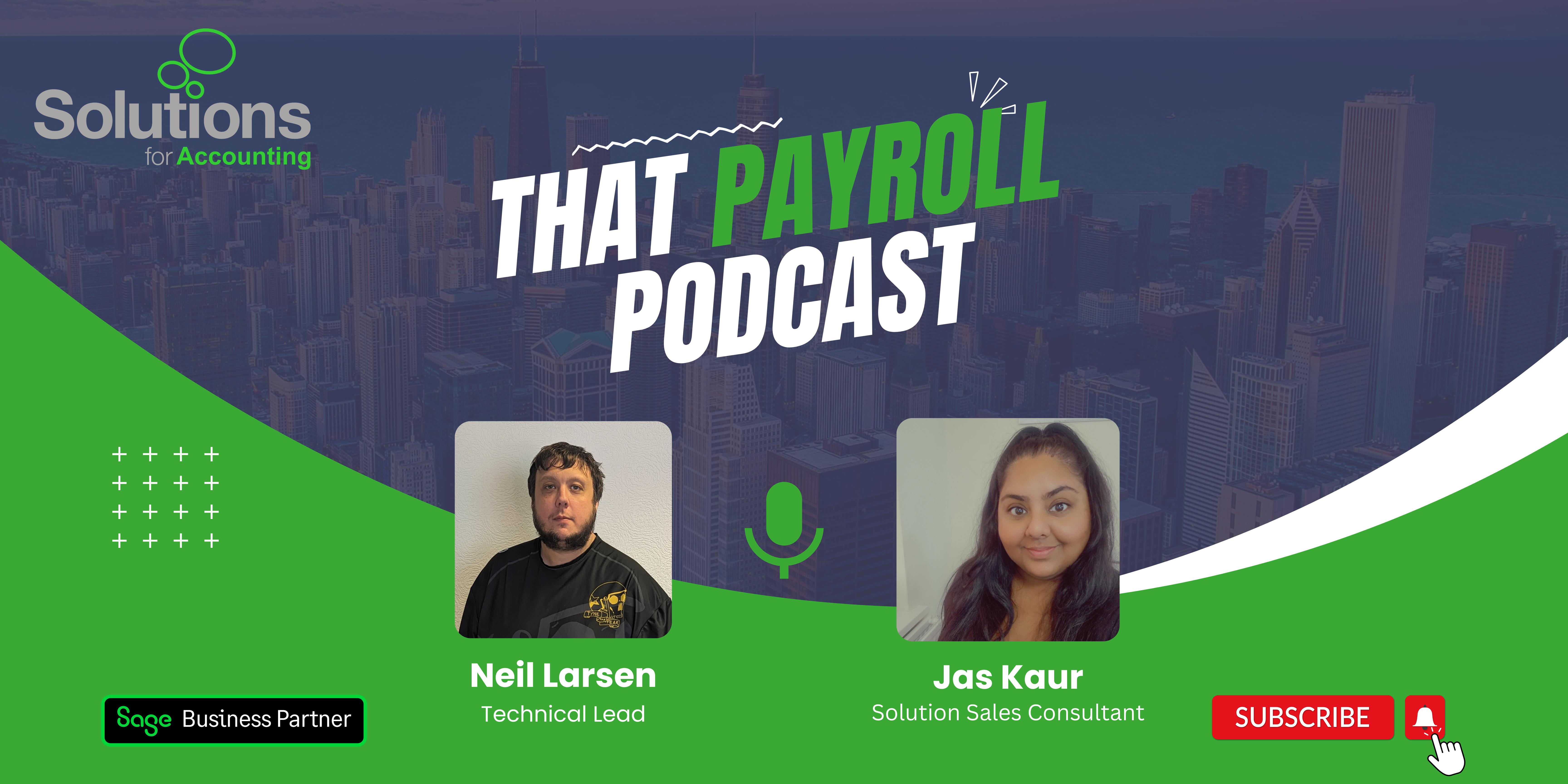 An image showing the hosts for the 'That Payroll Podcast' series.