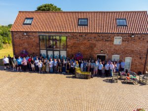 A team photo of all the staff at Solutions for Accounting