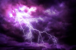 A lightning strike. 