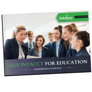 Sage Intacct for education independent schools brochure image for CTA