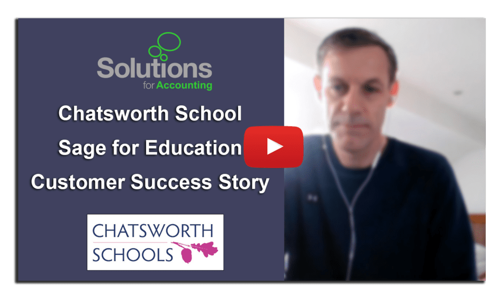 chatsworth school sage for education case study YouTube thumbnail with play button and drop shadow