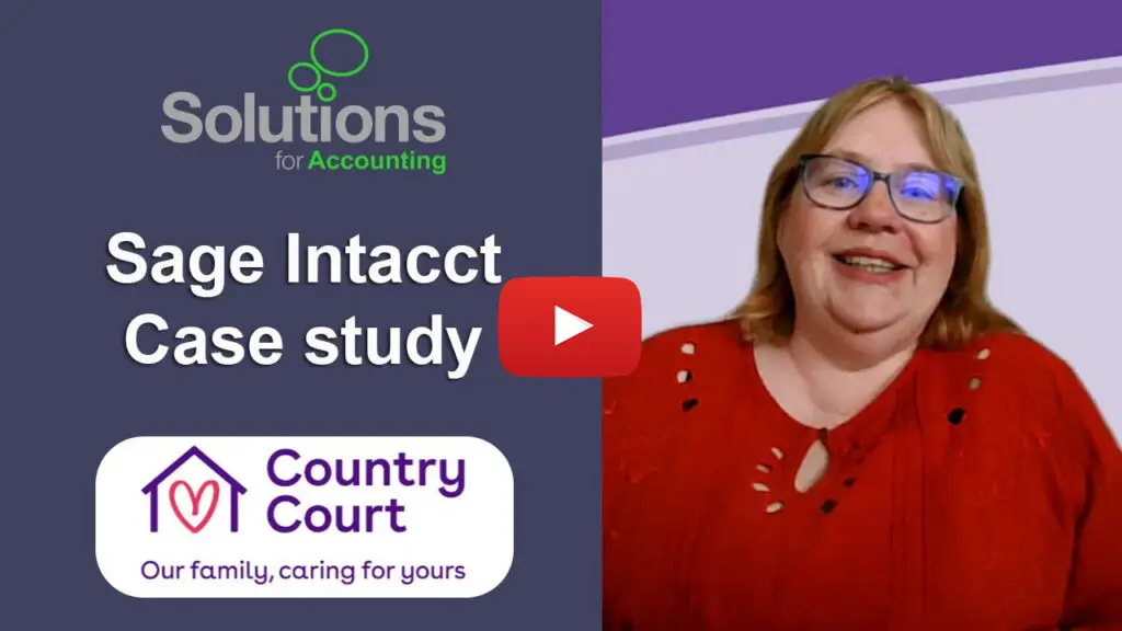 sage intacct care home YouTube thumbnail with play button