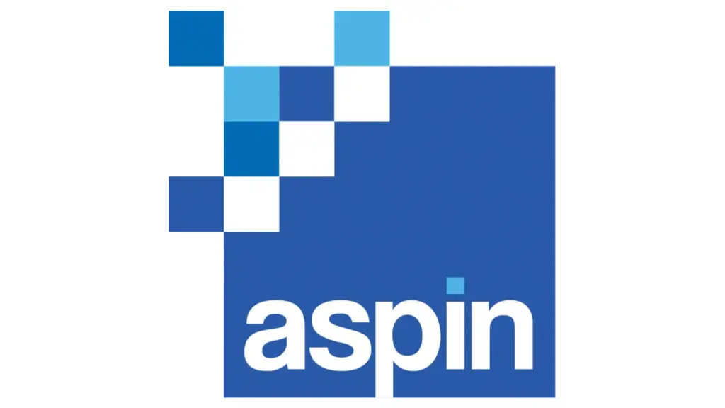 aspin logo on a white background