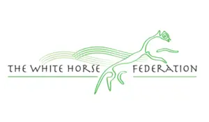 the white horse federation Schools Logo white background