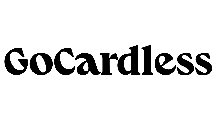 Go Cardless logo against a white background