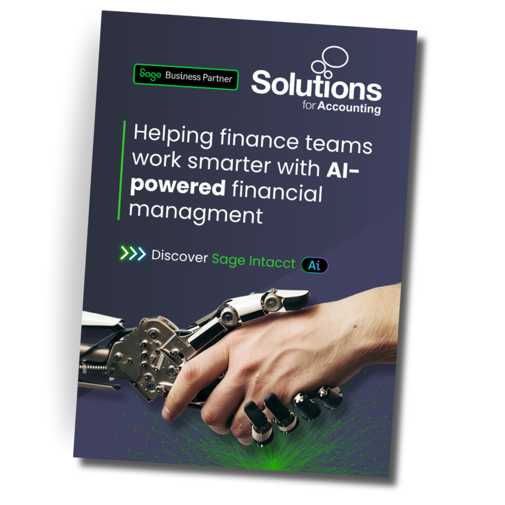 Sage Intacct AI PDF front cover design