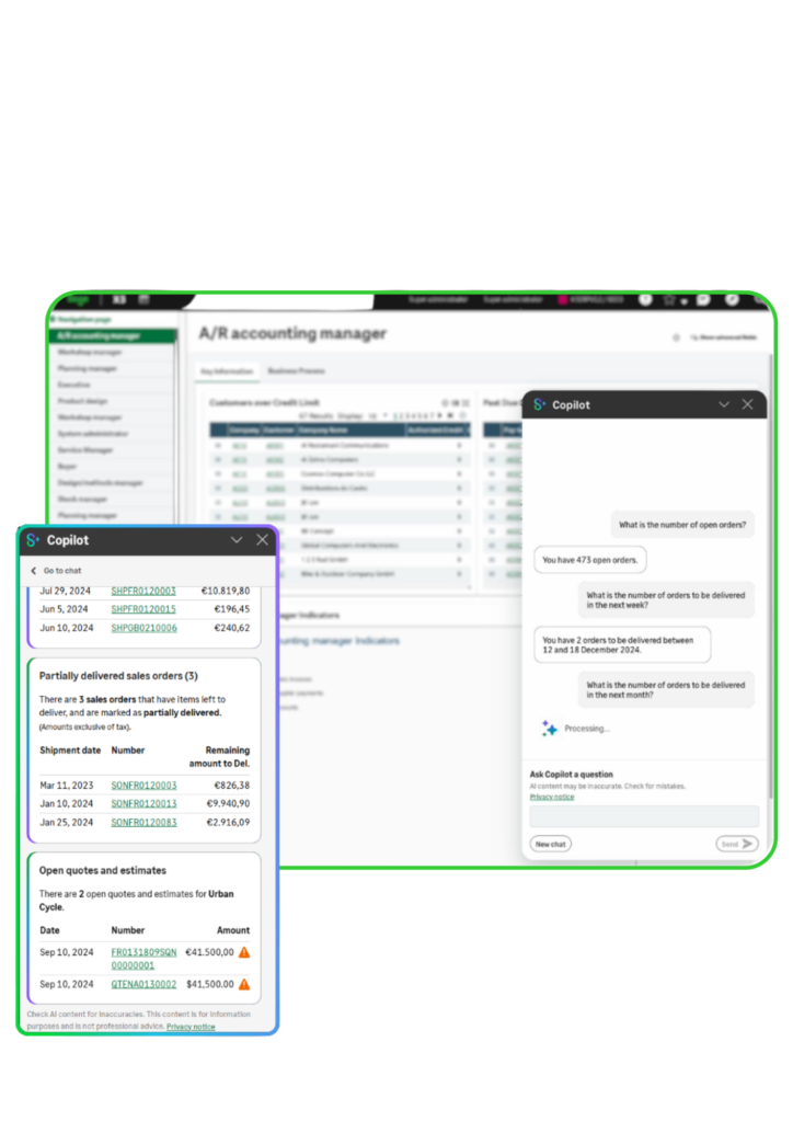 A screenshot of the Sales Intelligence Agent in Sage X3.