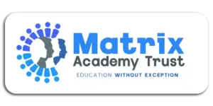Matrix academy trust logo with white background