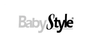baby style logo with white background
